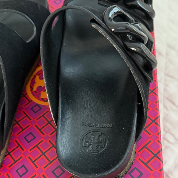 Tory Burch Black Double Strap Sandals - Picture 8 of 10
